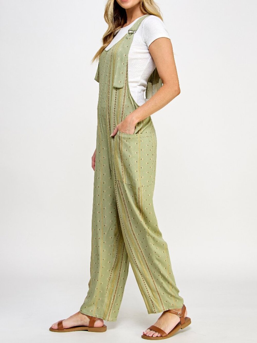 Adjustable Straps Boho Overalls. Showroom Sample. Small. NWOT